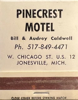 Pinecrest Motel (Americas Best Value Inn) - Matchbook